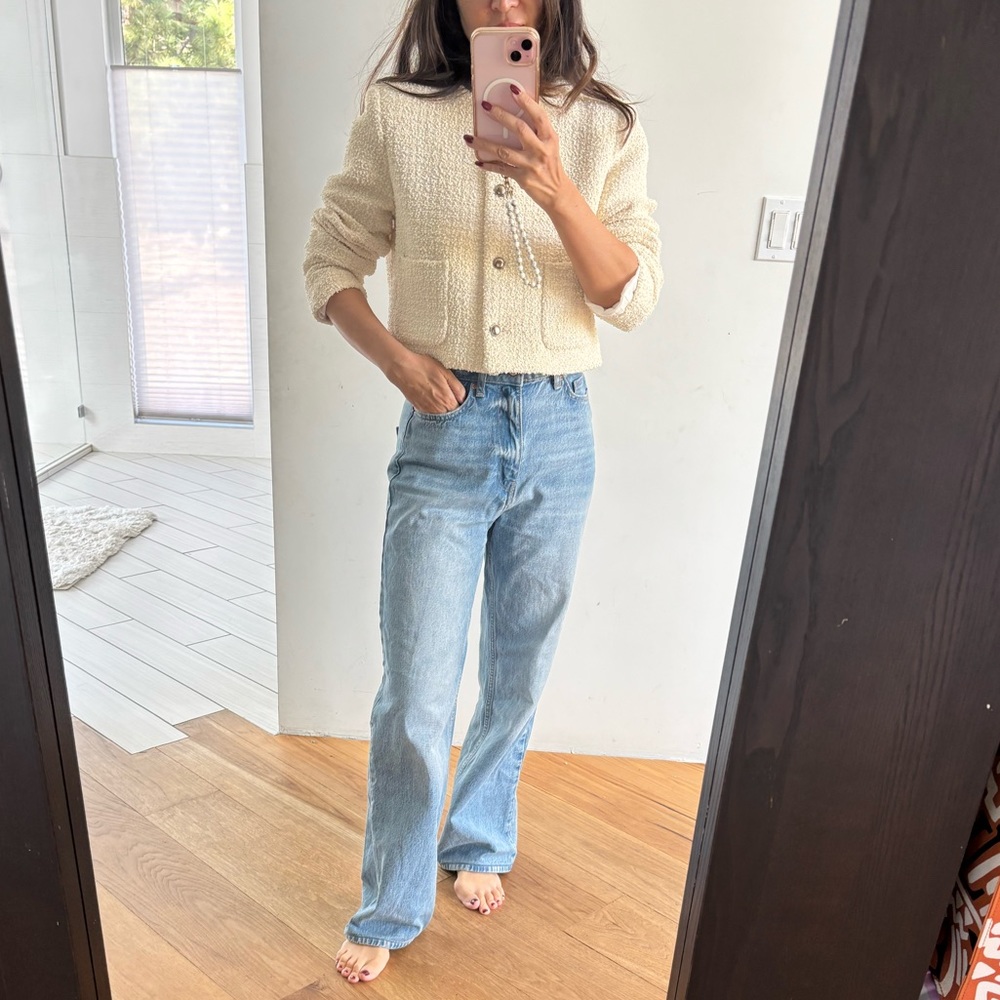 Ivory Cropped  Jacket